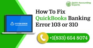 QuickBooks Error 103 or 310