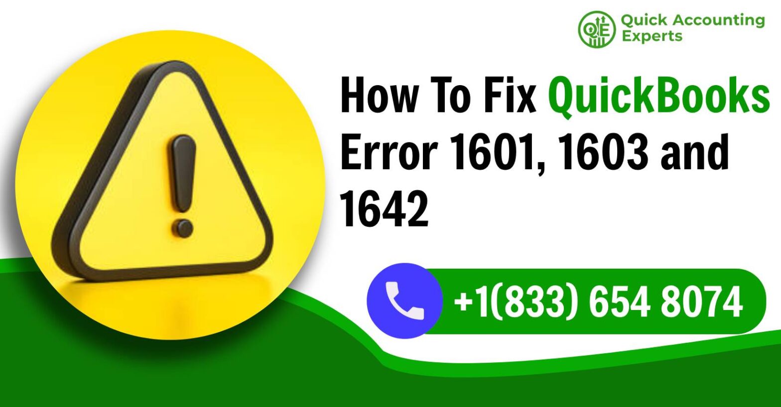 QuickBooks Error 1601, 1603 And 1642
